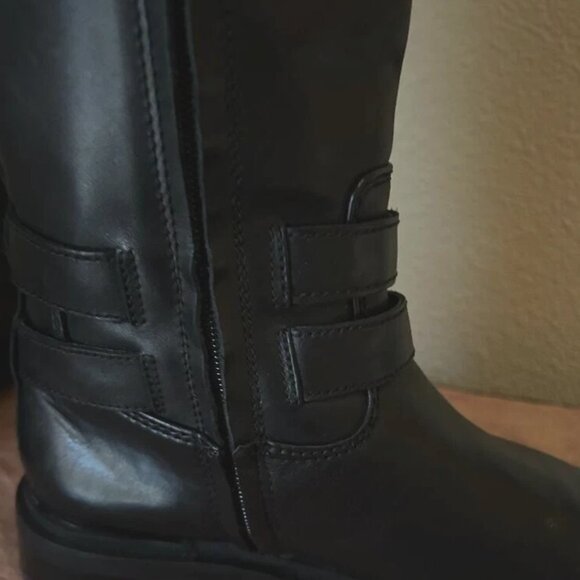 Sam Edelman Freda Leather Tall Boots in Black Size 8 M $225 NEW No Box - Picture 8 of 16